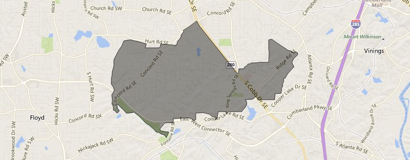 School Attendance Zone for King Springs Elementary School